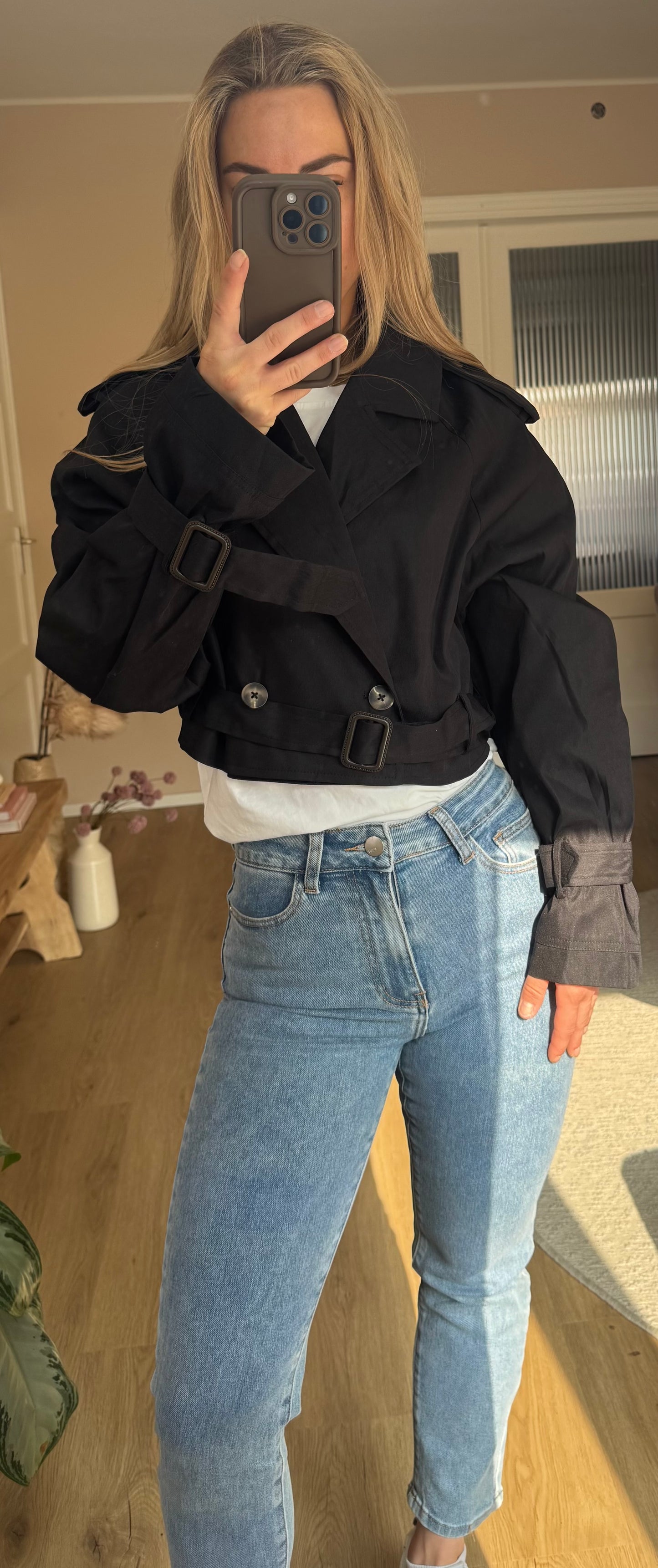 Trenchcoat jas - Zwart