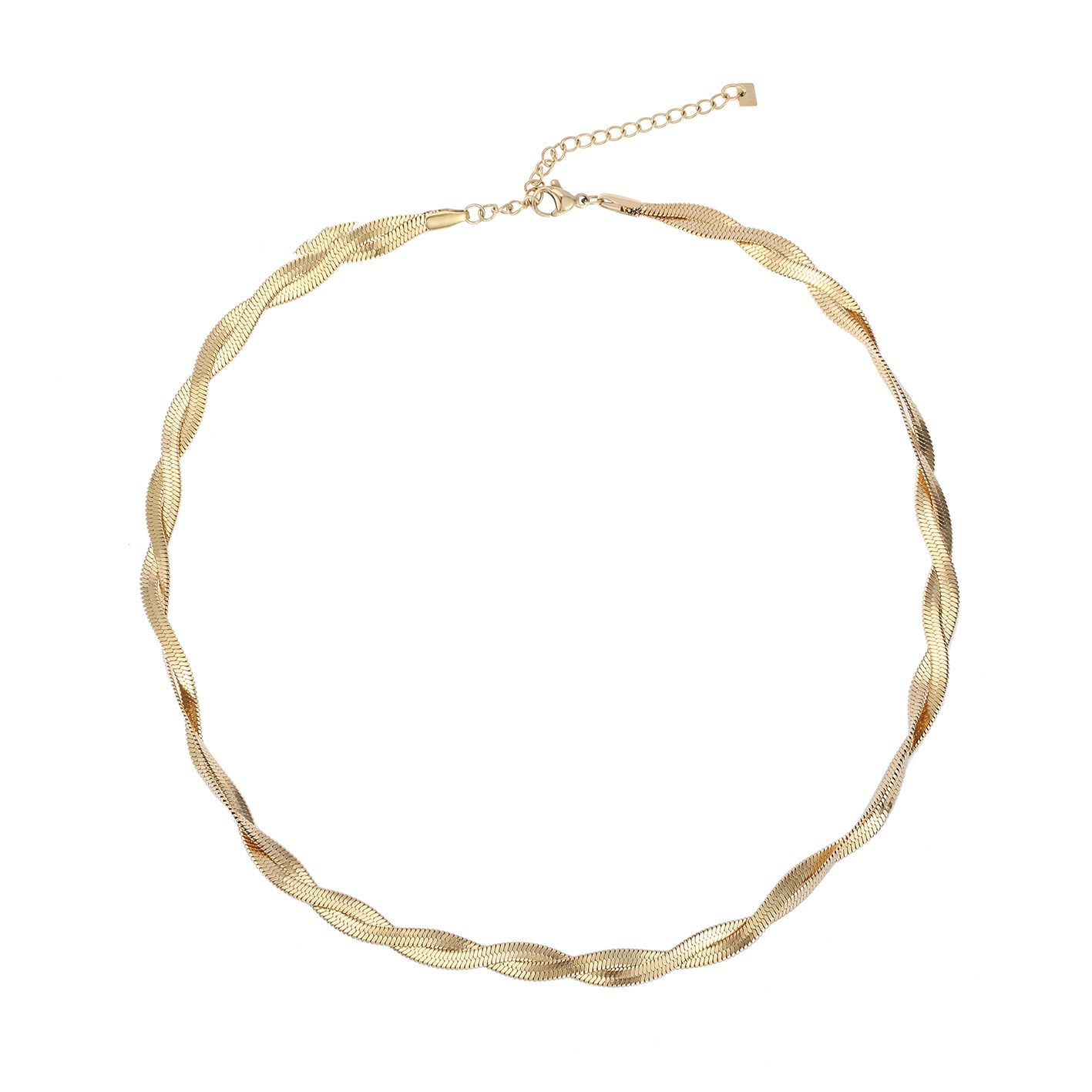 Gevlochten Ketting - Goud