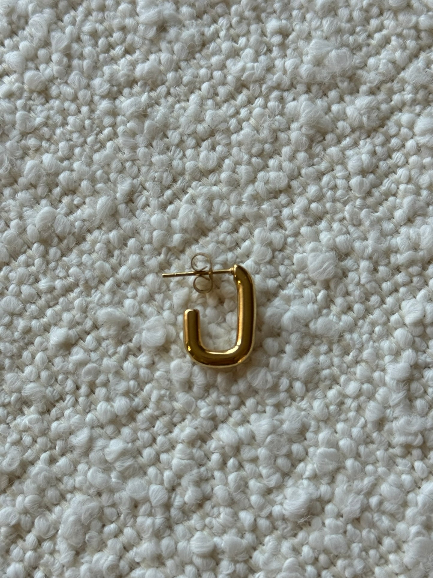 Oorhangers rechthoek klein - Goud