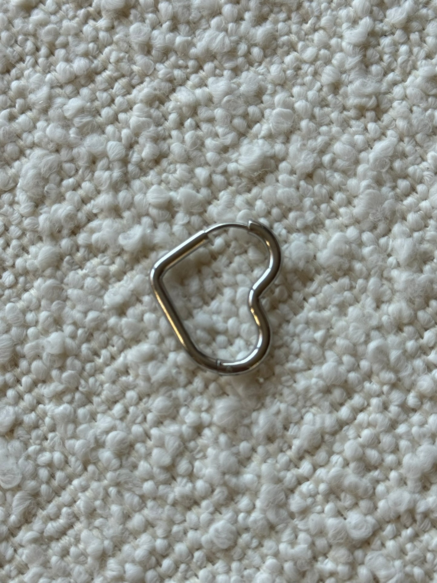 Hartjes oorbellen -Zilver