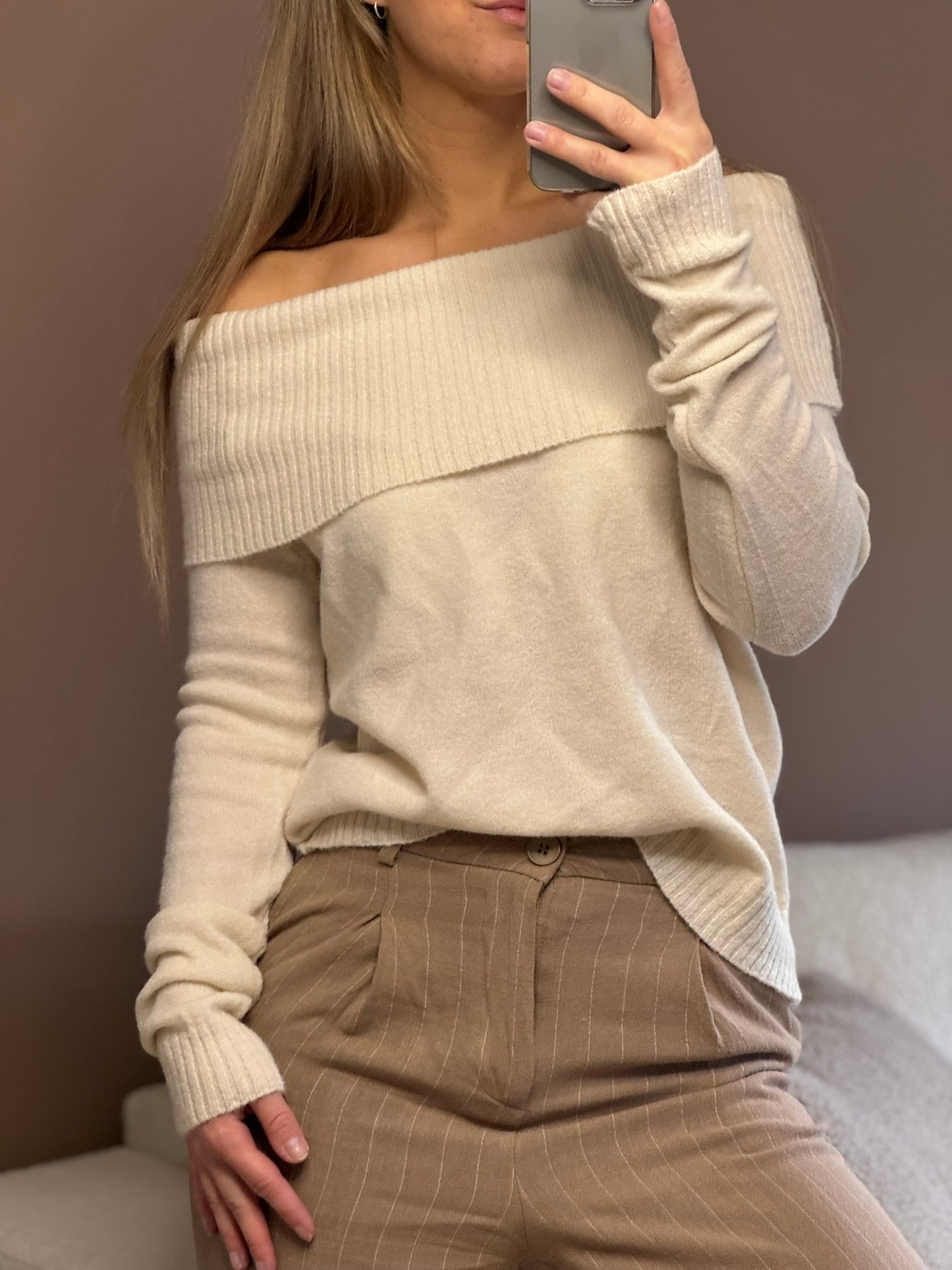 Off shoulder - Crème