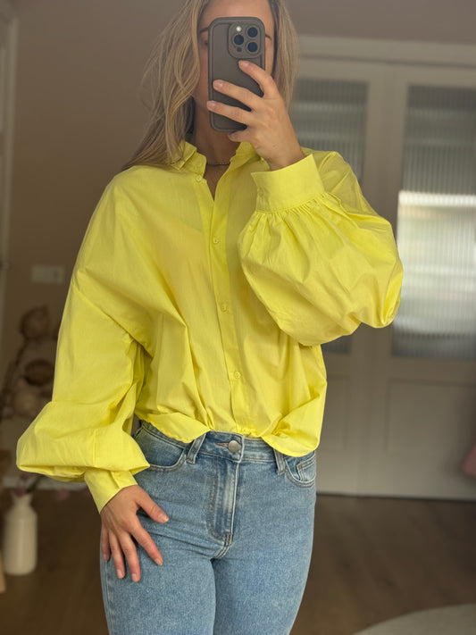 Wide Blouse - Yellow