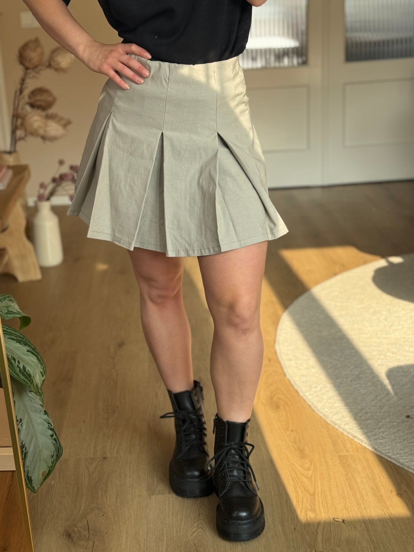 Lola rok - Grijs-Beige