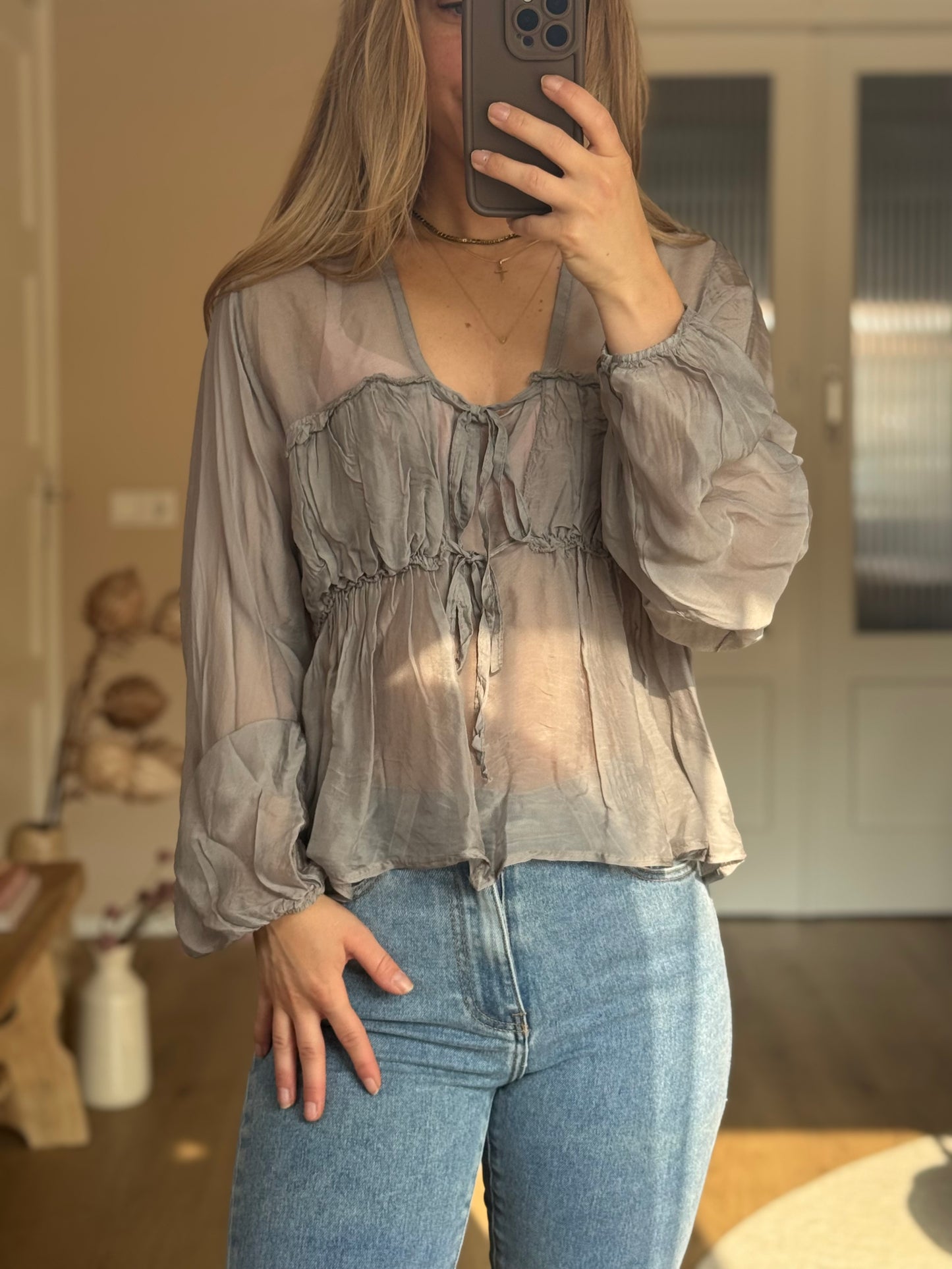 Lilly Blouse - Grijs
