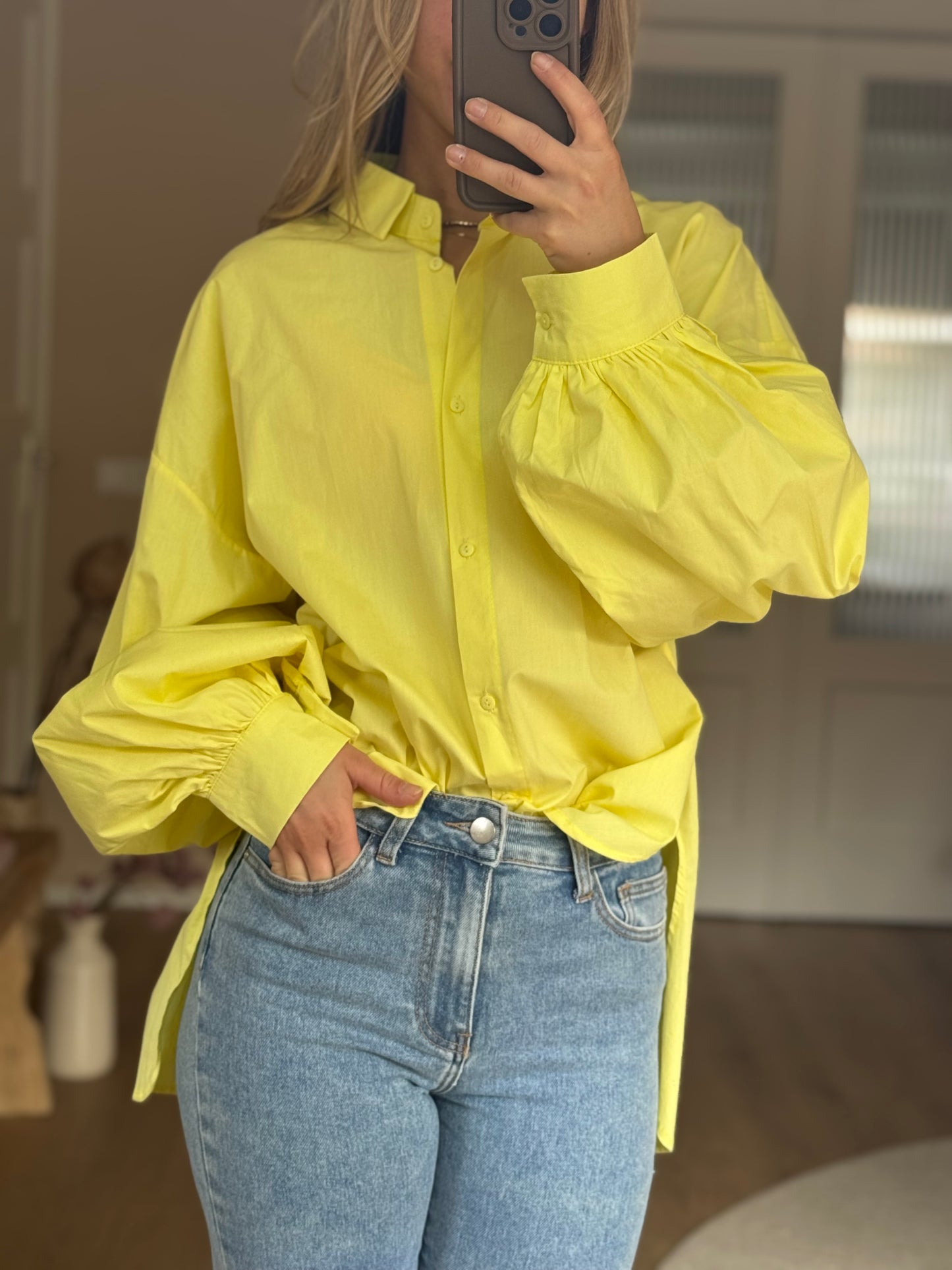 Wide Blouse - Yellow