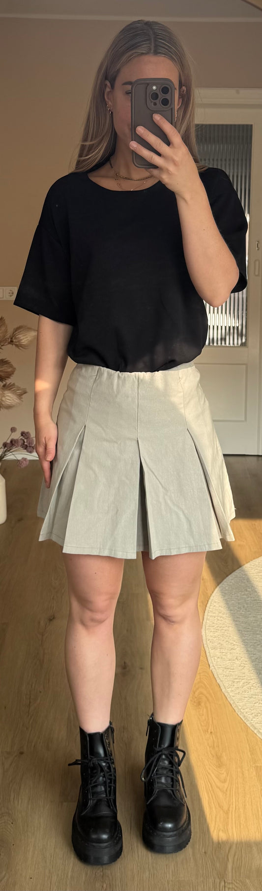 Lola rok - Grijs-Beige