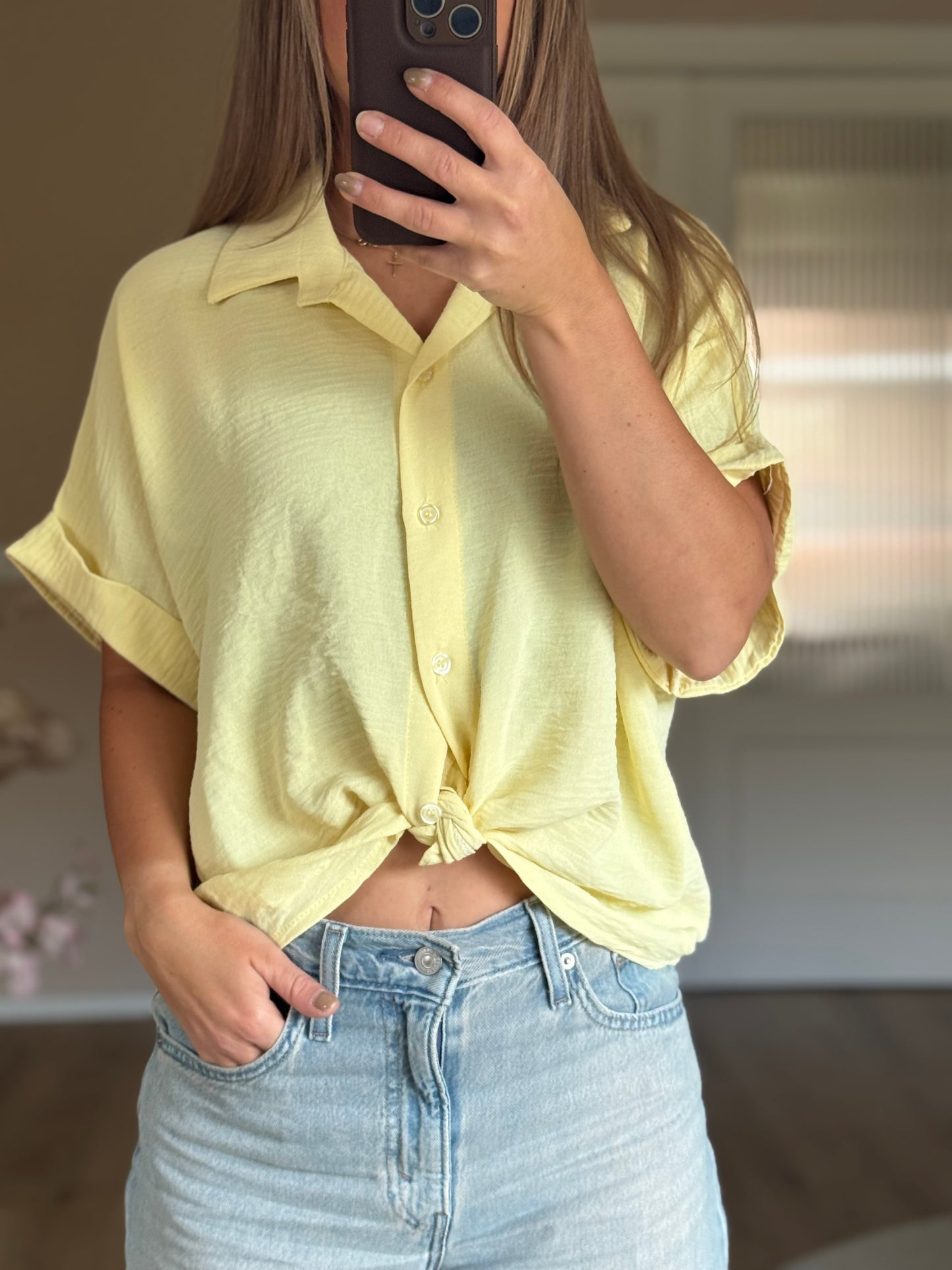 Yellow blouse