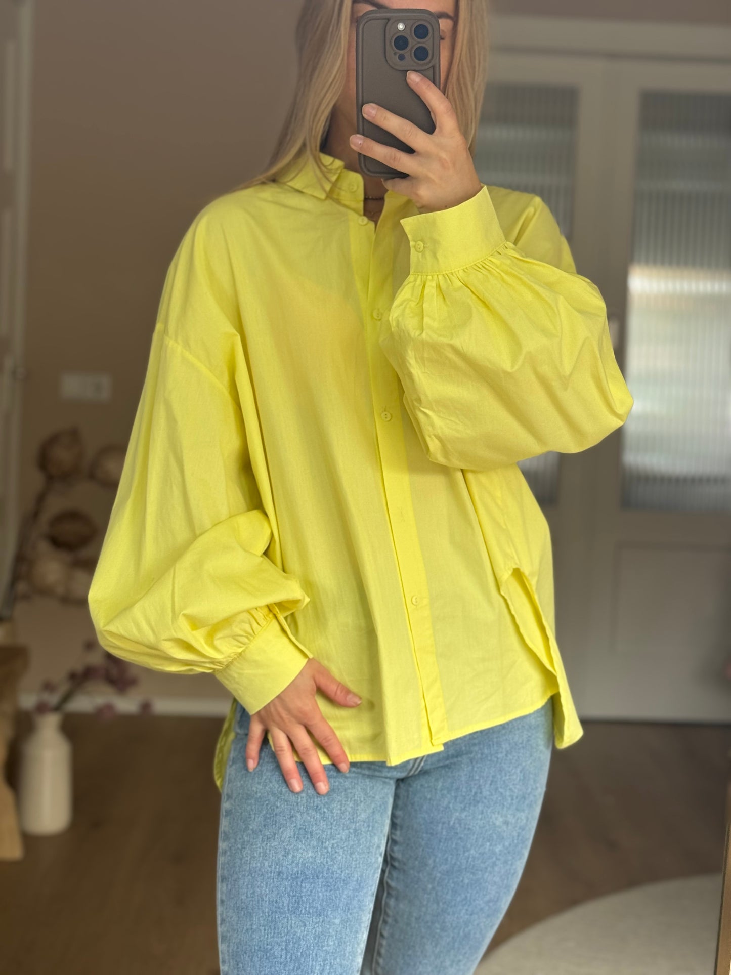 Wide Blouse - Yellow