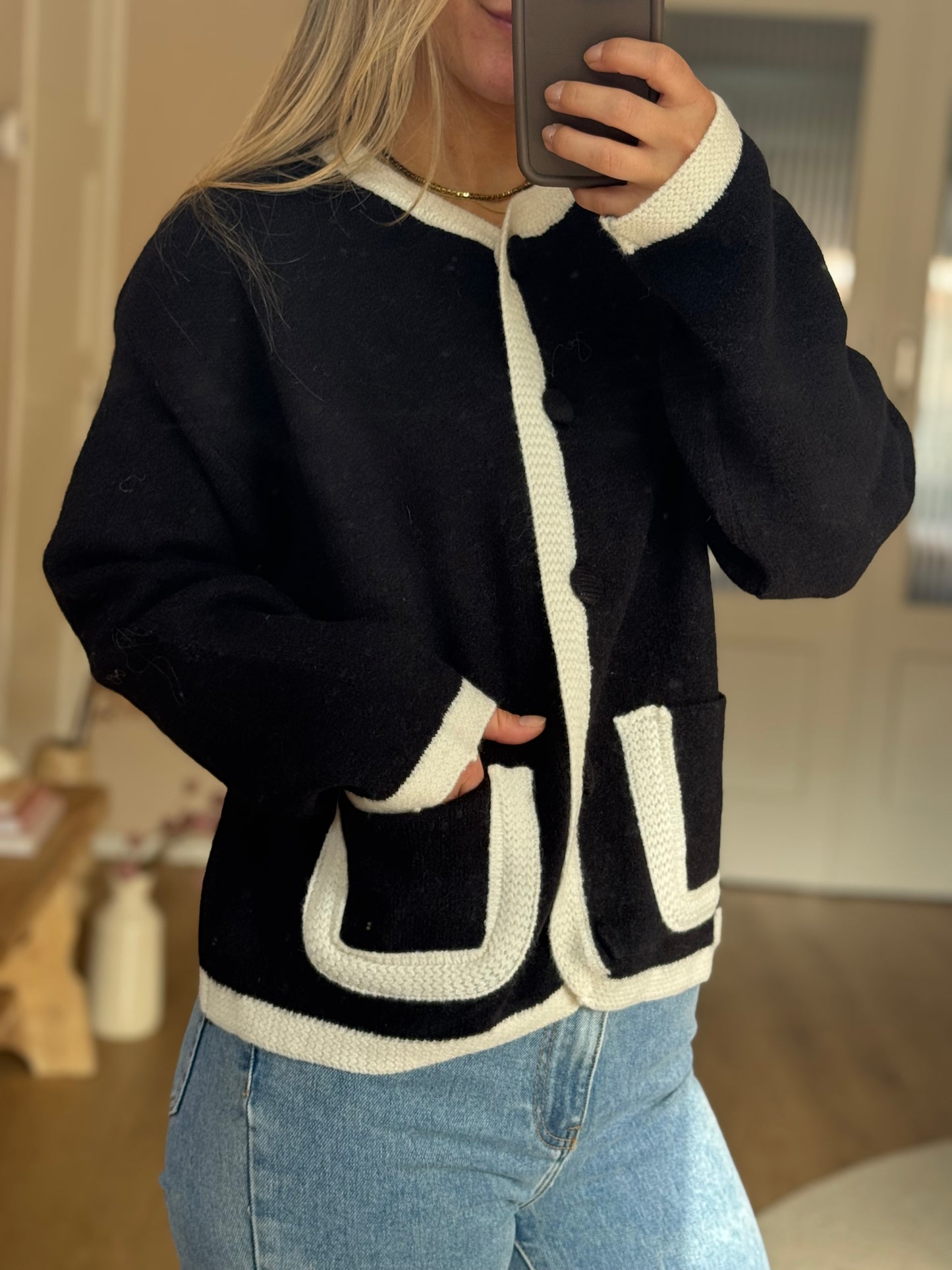 Vest - Zwart/wit