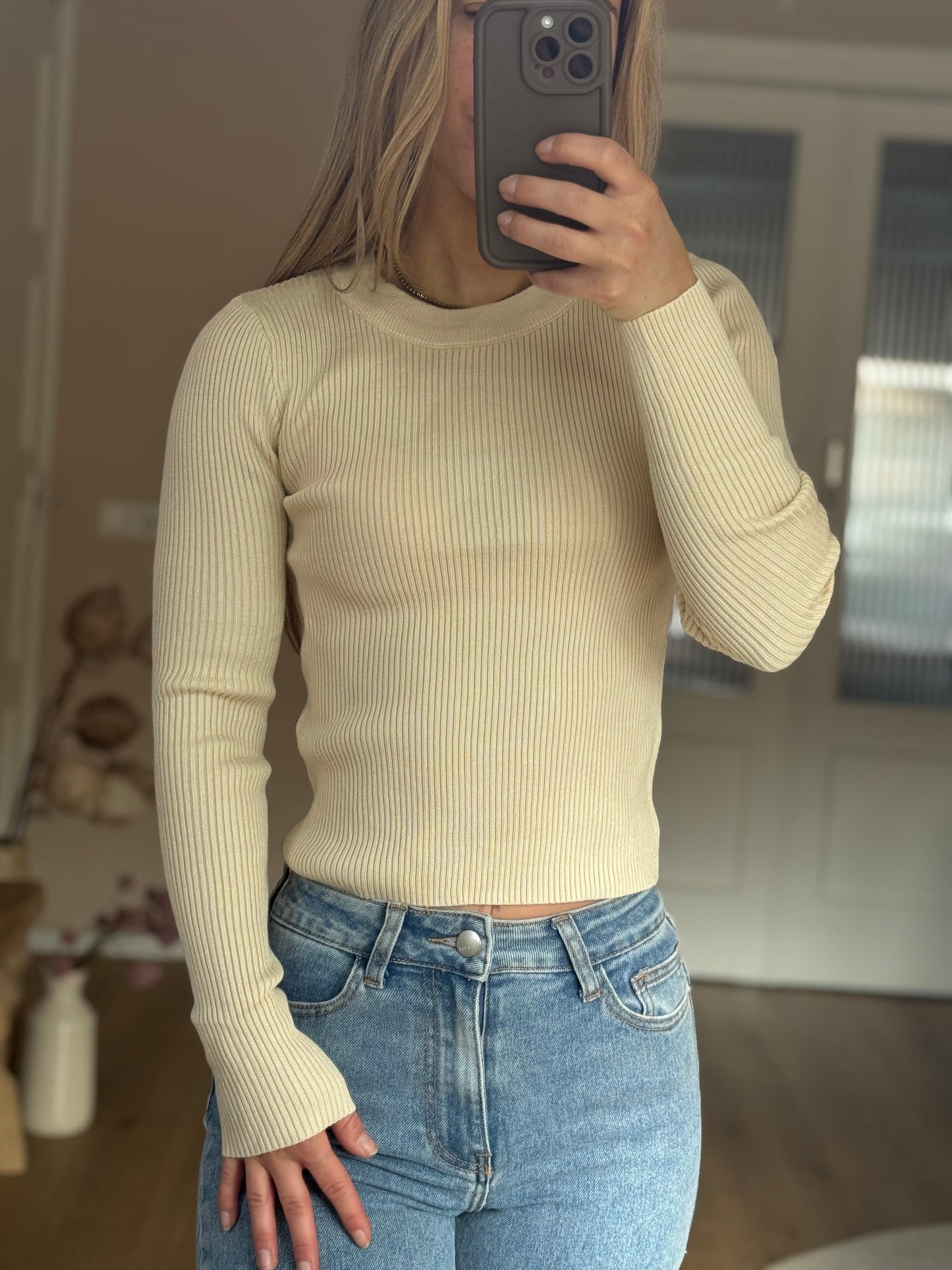 Basic shirtje - Beige