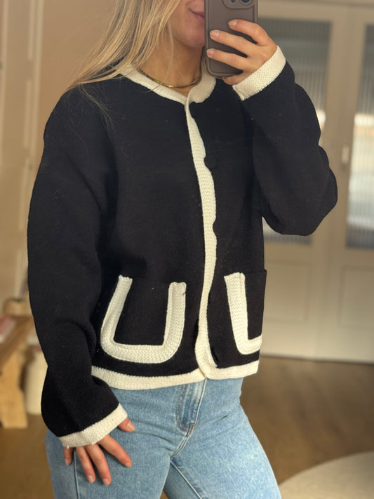 Vest - Zwart/wit