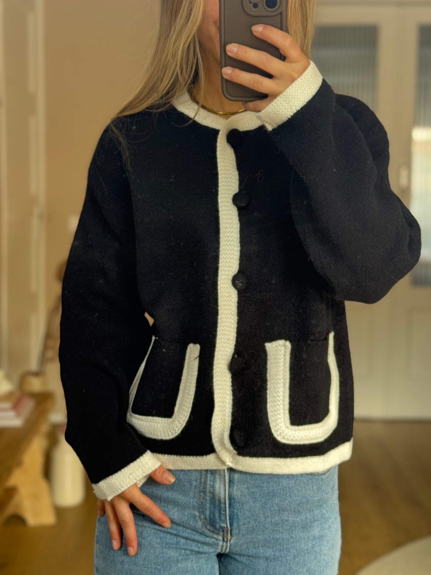 Vest - Zwart/wit
