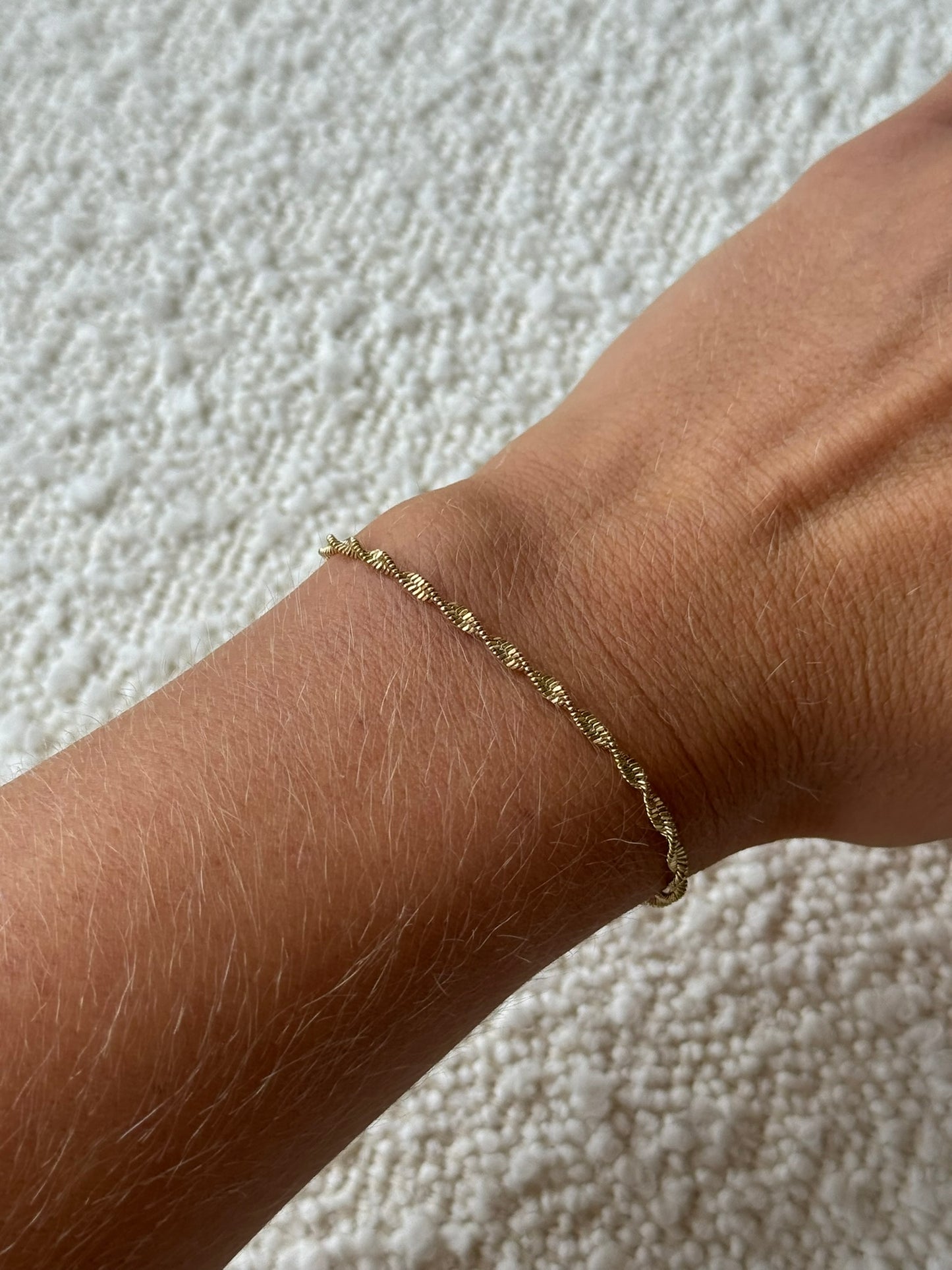 Armband swirl klein -Goud