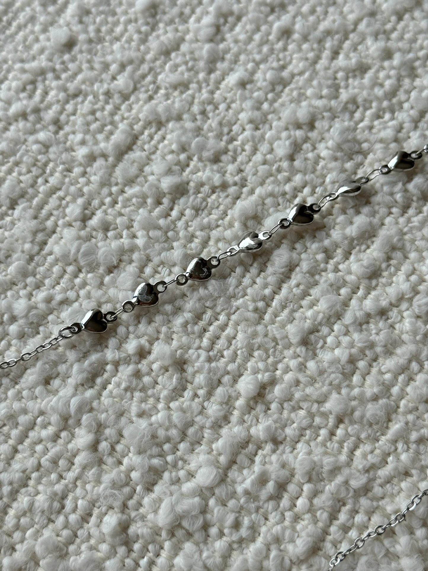 Ketting hartje lang - Zilver