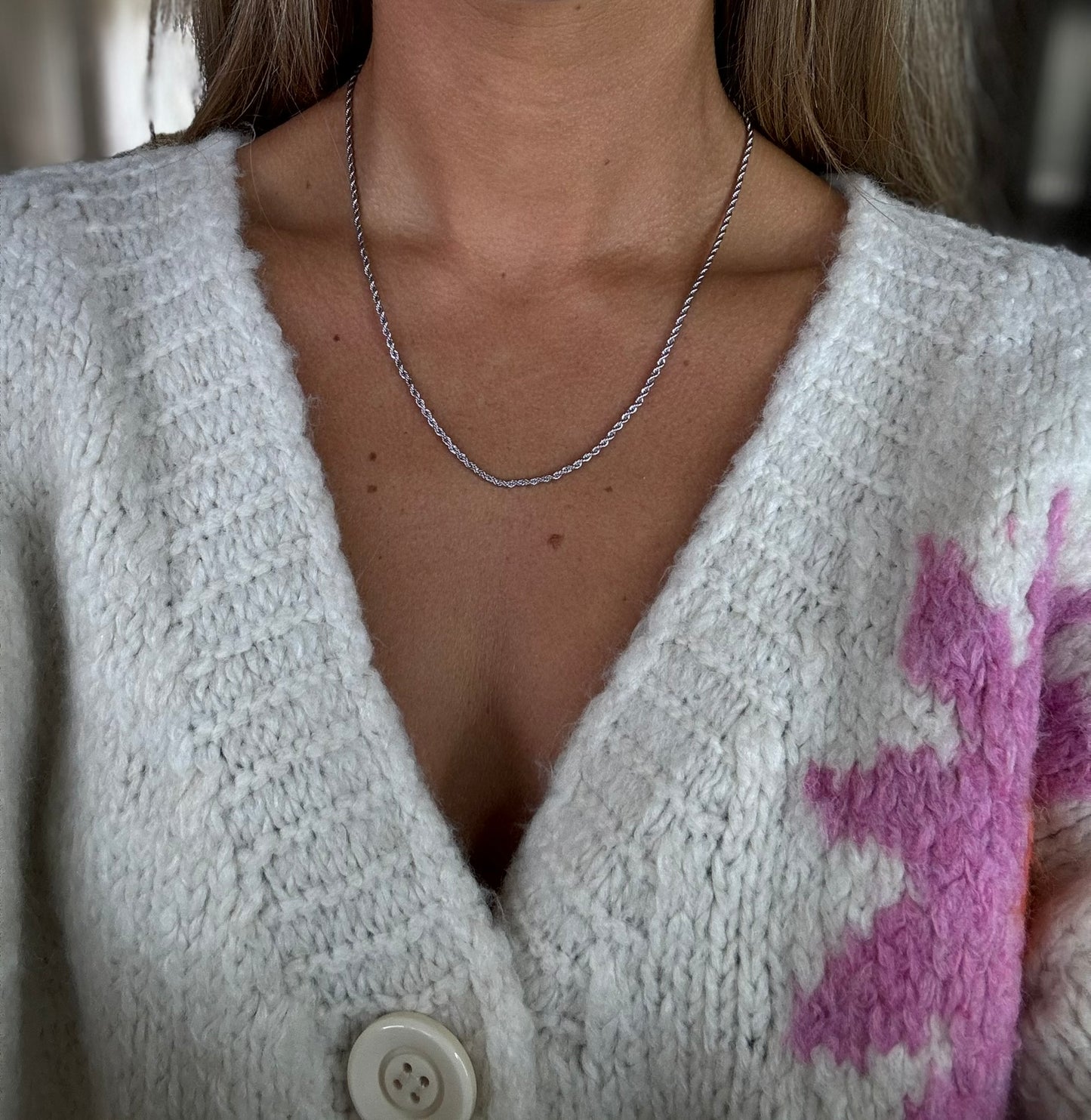 Ketting swirl - Zilver