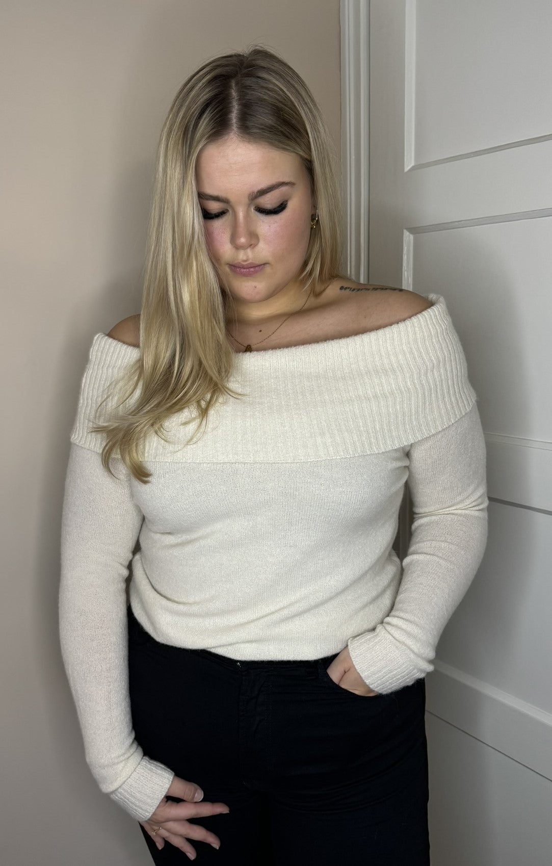 Off shoulder - Crème