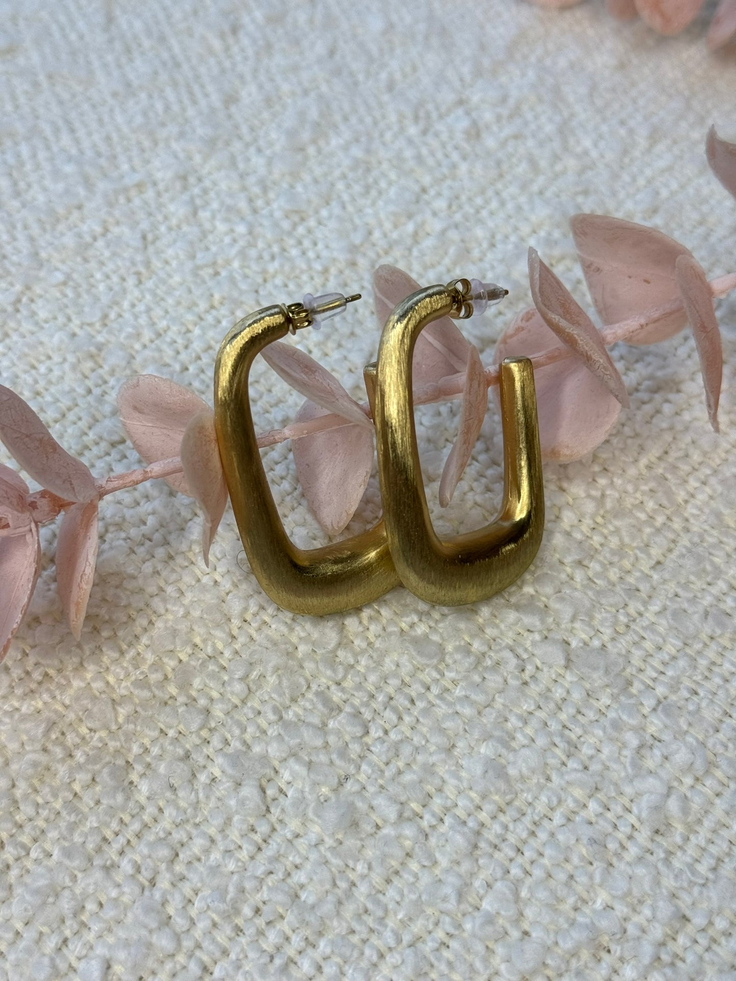 Oorbellen Ovale hangers - Goud
