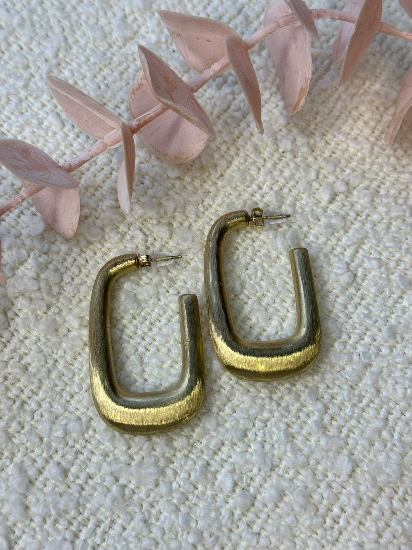 Oorbellen Ovale hangers - Goud