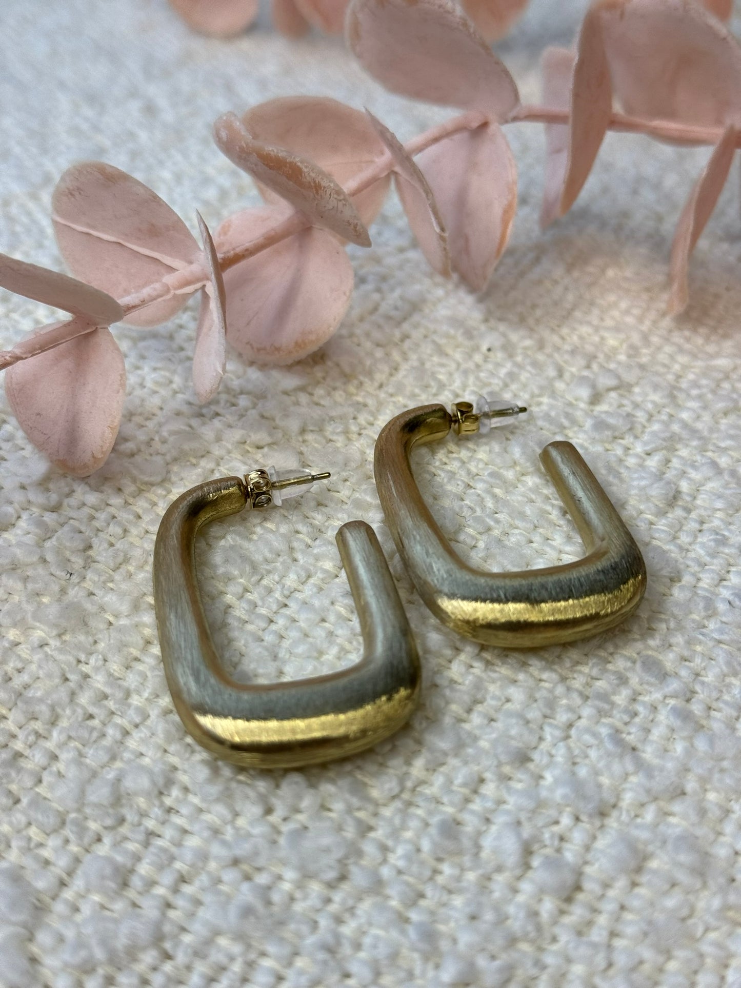 Oorbellen Ovale hangers - Goud